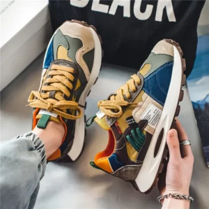 SYTK Fashion Designer Men Shoes Dissolve Thick Shoes Casual Sneakers Men Platform Trend Chunky Sneakers Walking Shoes - Image 1