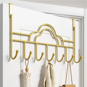 Behind The Door Hooks Household Storage Wall Hanger Hooks No Punch Coat Rack Home Storage Door Hooks - Image 5