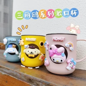 Pokemon Toothbrush Cup Pikachu My Melody Kawaii Cartoon Cinnamoroll Cute Anime Kuromi Plastic Toothpaste Toiletries Cup - Image 4