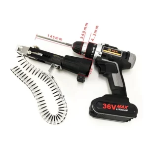 1PC Automatic Screw Spike Chain Nail Gun Adapter Screw Gun for Electric Drill Woodworking Tool Cordless Power Drill Attachment - Image 6