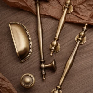 SANTAYA Bronze Solid Antique Brass Cabinet Handles Wardrobe Pull Cupboard Door Knob Kitchen Accessories Retro Furniture Hardware - Image 2