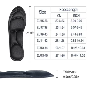 5D Massage Memory Foam Insoles Thickening Breathable Cushion Cushioning Comfort Suitable For High Heels Insoles - Image 3