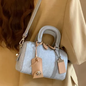 Cowboy Blue Pillow Bag Fashion Casual Shoulder Bag Retro Design Handbag Mini Women'S Crossbody Bag Banquet Bag - Image 1