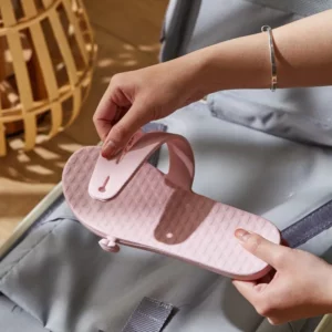 Traveling Portable Slippers Women's Flat Low (1cm-3cm) with Detachable Slippers Traveling Non-skid Bathroom Shoes Women EVA - Image 5