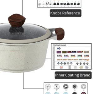 High quality induction cookware set pots and pans non-stick cookware set wholesale kitchenware cookware set - Image 5