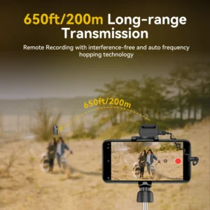 Hollyland Lark M1 SOLO Wireless Lavalier Microphone 8H Worktime 200m Range for Interview Vlog Live Streaming Wireless Microphone - Image 5