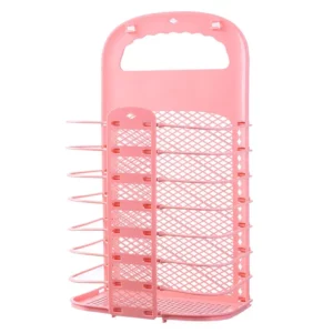 Plastic Storage Frame Foldable Dirty Clothes Basket Household Non Perforated Bathroom Wall Mounted Laundry Basket Clothes Basket - Image 5