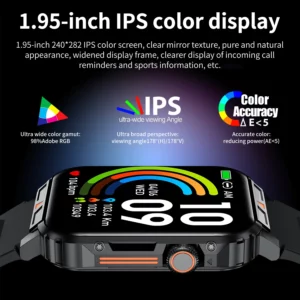 Military Men Smart Watch Health Monitor Bluetooth Call Smartwatch Fitness IP68 Waterproof Sports Watches for Women Android 2024 - Image 2