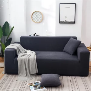 Solid Color All Season Universal Sofa Cover, Nordic Fashion Knitted Elastic All Inclusive Sofa Cover, Dustproof Sofa Pad - Image 5