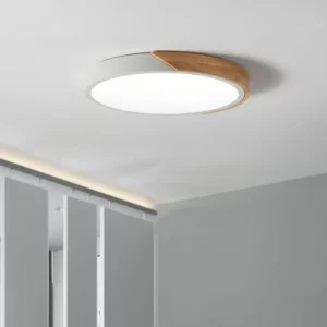 LED Surface Mount Ceiling Light Modern Ultra Thin Lighting Wood Lamp Fixture Living Room Home Decor Balcony Remote Control - Image 6