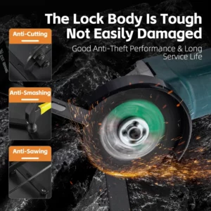 WEST BIKING Portable Bicycle Folding Lock Security Durable Anti-Theft Scooter Electric Bike Padlock MTB Road Bike Accessories - Image 3