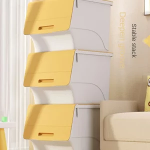 Multi-storey Home Storage Cabinet Drawer Plastic Children's Wardrobe Locker Baby Toys Cupboard Thick Organizer storage cabinet - Image 5