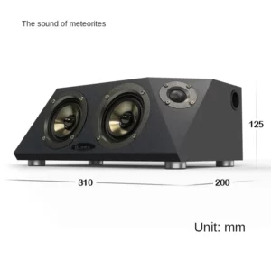 300W High-power Desktop Wooden Bluetooth Speakers Non-Sestructive Fever-grade PC TV Mobile Phone Home Theater Active Aubwoofer - Image 5