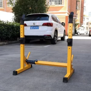 One-Piece Barbell Squat Rack Stand Steel Barbell Stand Weight Lifting Adjustable Height Barbell Frame Indoor Fitness Equipment - Image 4