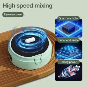Automatic Stirring Cup Rechargeable Magnetic Mixer Electric Stirring Mugs Stainless Steel Coffee Mug Rotating Magnetic Tumbler - Image 3