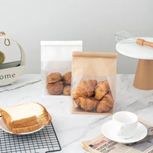 10-50pcs 4 Size Toast Bag Packaging Bag, Self Sealing Bread Bag Wire Rolled Edge Baking Transparent Biscuit Cake Bag Sealed Tea - Image 4