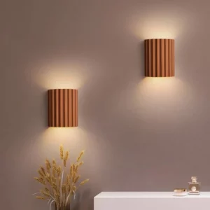 Dropshipping Nordic LED Wall Lamp Modern Macarone Resin Wall Lights Bedroom Bedside Home Decor Background Wall Lighting Fixtures - Image 3