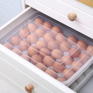 34 Grids Plastic Egg Storage Containers Box Refrigerator Organizer Drawer Egg Fresh-keeping Case Holder Tray Kitchen Accessories - Image 3