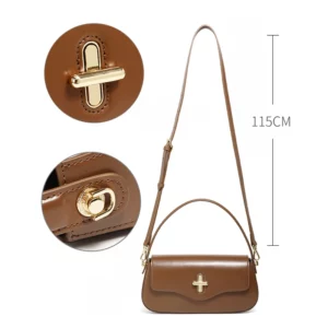 Genuine Leather Women Bag 2025 New Luxury Designer Women's Shoulder Bag High Quality Cowhide Handbags Female Crossbody Bags - Image 5