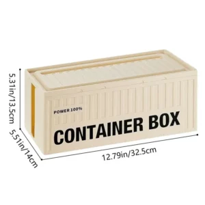Unique Container Desktop Power Strip Storage Box Dustproof Socket Storage Box Home Wire Case Wire Management Cable Organizer - Image 6