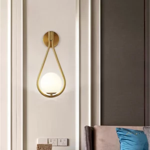 Nordic Creative Luxury Glass Ball LED Wall lamp Living room Metal Modern Minimalist Bedside Wall light Bedroom Lighting Fixtures - Image 3