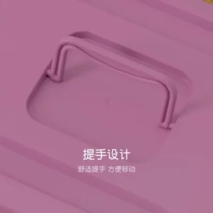 New Large Size Pink/blue Household Solid Color Plastic Thickened Clothes Cosmetic Storage Box Toy Finishing Box Desk Organizer - Image 5