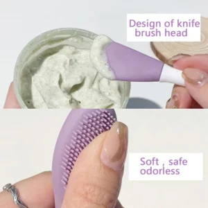 Double Head Silicone Facial Mask Brush Facial Massage Cleaning Brushs DIY Mud Film Scraper Facial Care Tool Dropshiping - Image 4