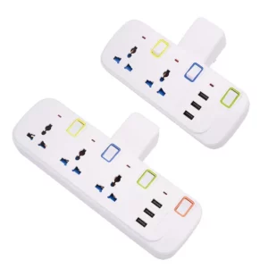 UK EU Plug Multi-Function Extension Socket with 3 USB Ports Wireless Power Strip Universal Jack Converter Adapter - Image 5