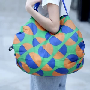 Large Capacity Foldable Shopping Bag Eco-friendly Waterproof Storage Bag Portable Handbag Reusable Storage Bags For Travel - Image 5