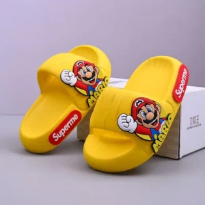 Super Mario children's slippers, boys' soft-soled outer wear, cute non-slip indoor home slippers for middle and large children - Image 3
