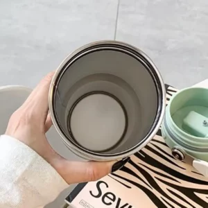 900ML Vacuum Insulated Water Bottle for Coffee/Tea ,Double Wall Stainless Steel Thermos Bottle with Straw/Handle Tumbler - Image 5