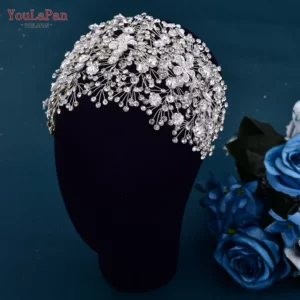 YouLaPan Bride Forehead Headband Sparkling Rhinestone Headpieces For Wedding Women Prom Party Head Jewelry Accessories HP599 - Image 3