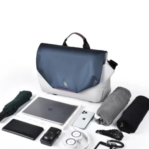 Premium Solid Men's Crossbody 14 inch Laptop Bag Large Capacity Multifunctional Waterproof Casual Breifcase Messenger Bag - Image 3