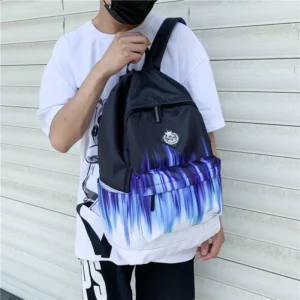 Splashed Ink Black White Bakcpack Designer Satchel Unisex Casual Daypack School Bags For Teenage Girls Boys College Schoolbag - Image 5