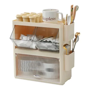 Tea Bag Storage Box Office Capsule Coffee Instant Milk Tea Finishing Shelf Transparent Acrylic Desktop Sundries Organizer Box - Image 5