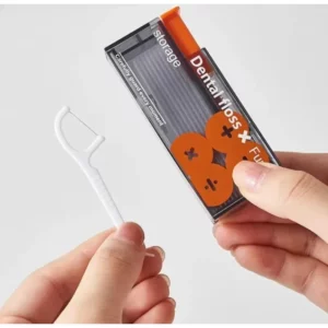 Portable Floss Dispenser Includes Floss Automatic Ejectable Floss Organiser Oral Care Press-on Disposable Flossing tool new - Image 4