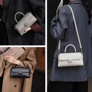Hifashion Cowhide Genuine Leather Small Tote Handbags For Women 2025 Trend Designer Short Handle Ladies Shoulder Crossbody Bags - Image 2