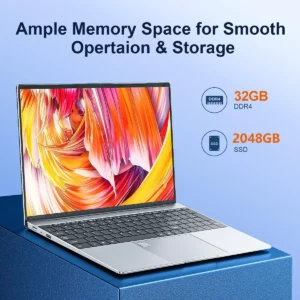 15.6"Laptop Intel Celeron N5095 notebook gamer 32GB RAM 2TB SSD Office Study PC Computer Windows 11 1920*1080 Resolution laptop - Image 3