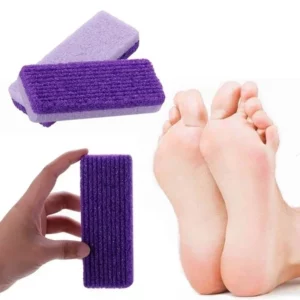 1pc Hard Dead Skin Portable PU Scrub Pumice Grinding Stone Foot Pumice Stones Exfoliating Scrubing Remover Foot Care Tool Purple - Image 2