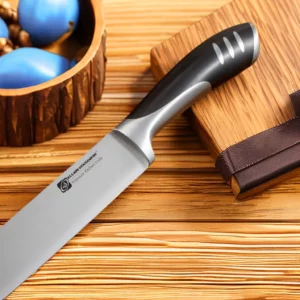 Premium 8-piece German 1.4116 Stainless Steel Kitchen Knives Sets Double Forged Full Tang Chef Knife Set With Rubber Wood Block - Image 4