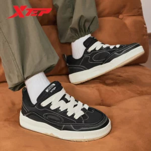 Xtep Low Skateboarding Shoes for Women 2025 Spring Thick Sole Heightening Breathable Light luxury Retro Sneakers 875118310017 - Image 4
