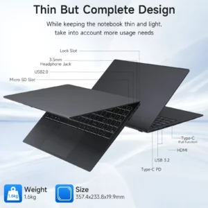 2025 New Windows 11 Laptop Intel CORE i9 8950HK Notebook 16GB RAM 1TB 2TB SSD 14.1 Inch 1920*1080 HD Office Study PC Computer - Image 6