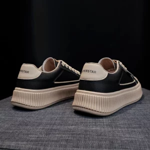 Women's Sneakers Lace Platform Vulcanized Shoes Brand Design Casual Couples Street Canvas Shoes Shell Head Women's Casual Shoes - Image 2