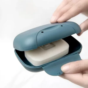 Four Colors Portable Travel Soap Box Waterproof Leak Proof Stylish Compact Easy To Carry Bathroom Storage Sealed Box - Image 5