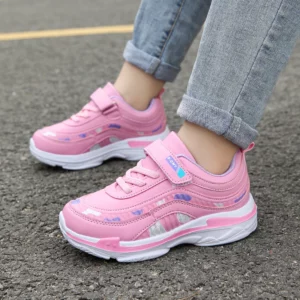 Cute Children Sneaker Girls Shoes Luxury Leather Lightweight Kids Casual Shoes Running Sports School Tennis Sneaker for Girl - Image 5