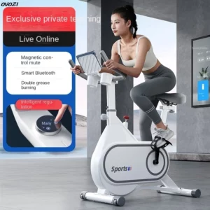 OVOZI Smart Magneto-controlled Spinning Bike Home Weight Loss Exercise Equipment Silent Mini Indoor Bike Exercise Bike - Image 3