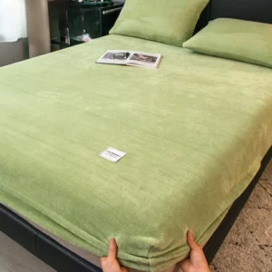 Warm Plush Fitted Sheet Elastic Mattress Cover Velvet Bed Cover Full Set Winter Soft Family Double Bed Bedding 120/150/180x200cm - Image 6