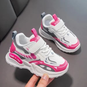 Fashion Girls Shoes Children Trainers 2024 New Luxury Cute Platform Kids Shoes Fashion Leather School Chunky Sneaker for Girls - Image 4