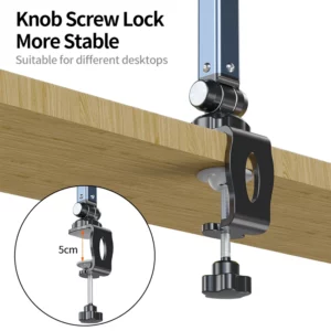 Mic Boom Arm Desk Mount, microphone stand Arm Profile 360°Swivel , Adjustable Mic Arm with Detachable Rise Column for Streaming - Image 5