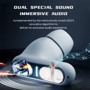 TWS Wireless Earpods Bluetooth 5.3 Wireless Earphones Dual Mode for Game Music ENC Talking Noise Canceling Compatible with IOS - Image 4
